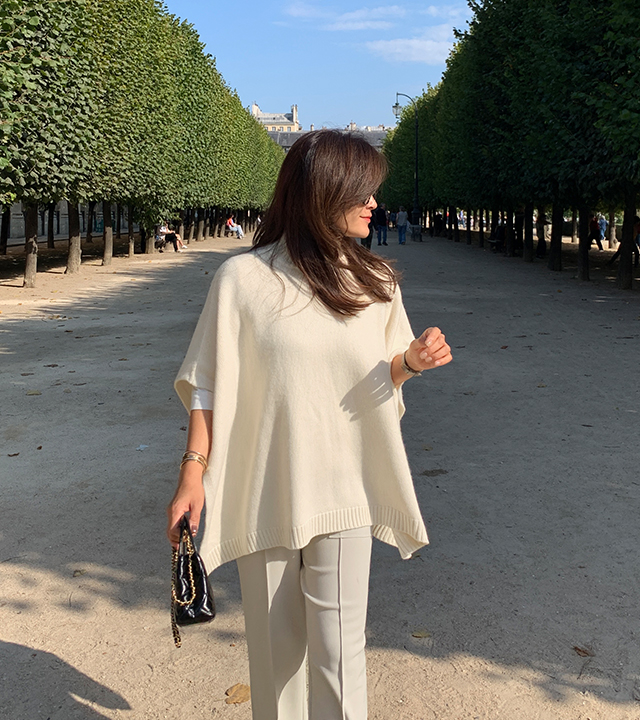 Cashmere Knit Cape