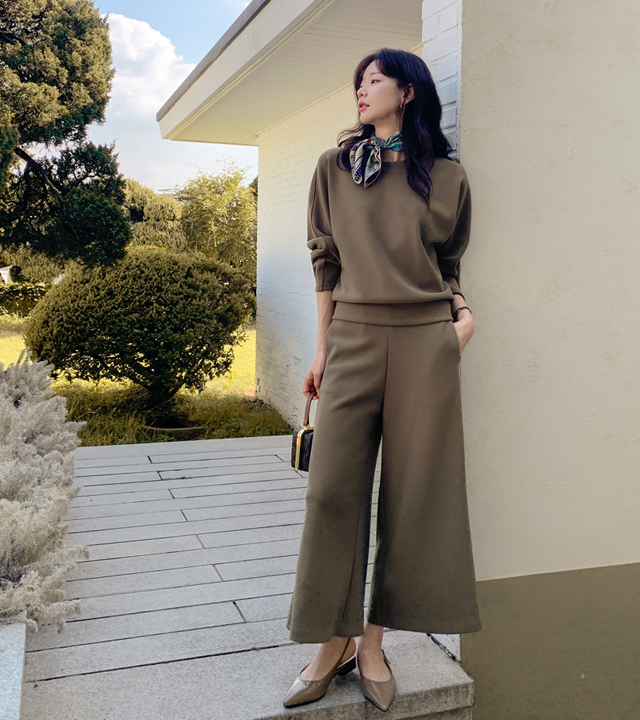 [MADE] Cheese A-line wide pants