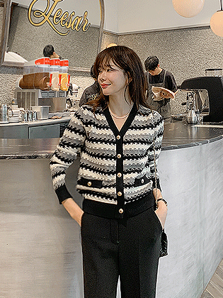 Marvel multi-color knit cardigan