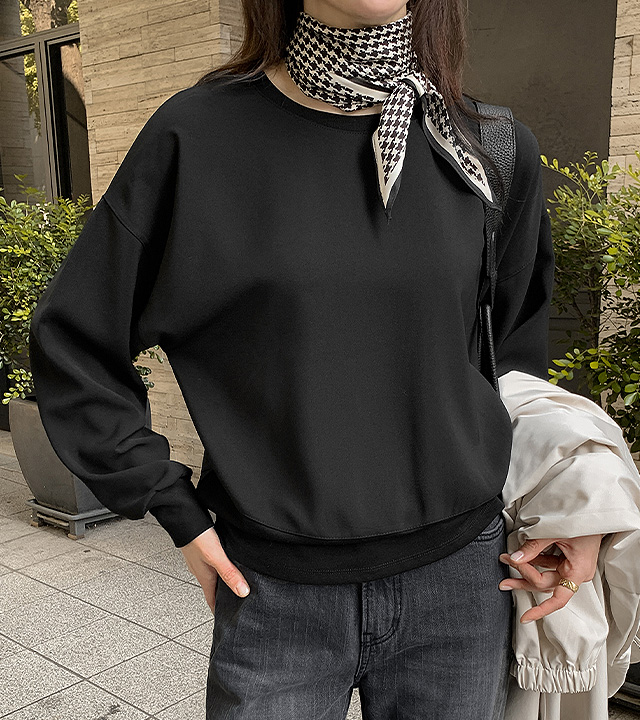 Houndstooth check rhombus scarf