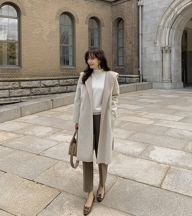 Safia Hooded Long Coat