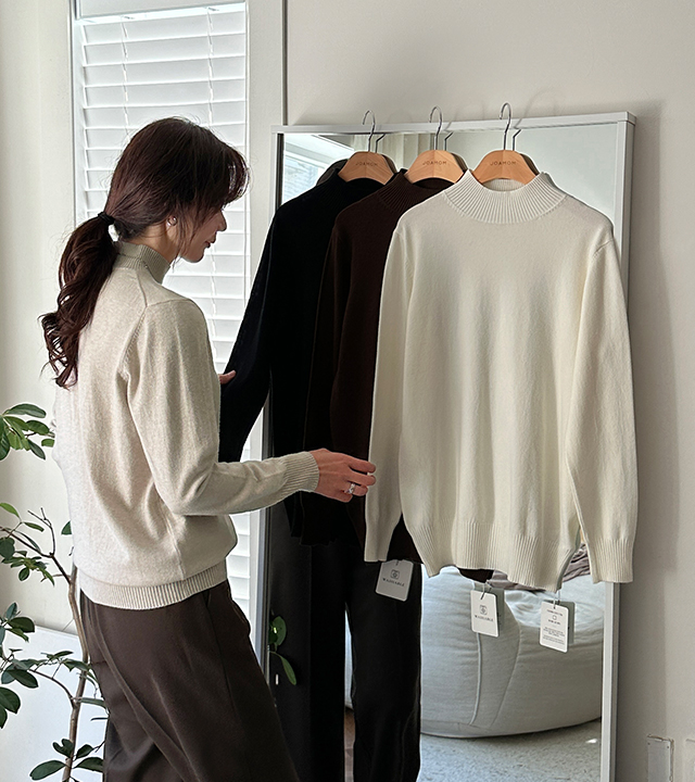 [MADE] EEMS BASIC HALF-POLA KNIT