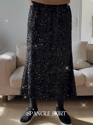 Bling Sequin Banding Skirt