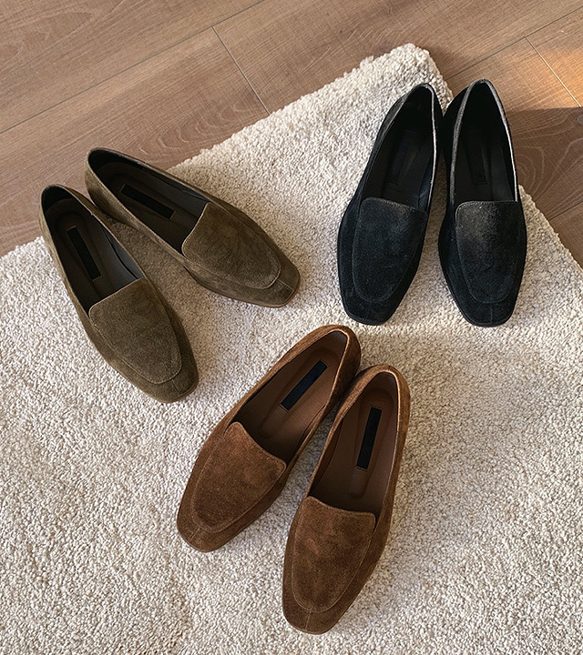 Nordic suede loafers
