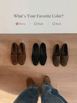 Nordic suede loafers