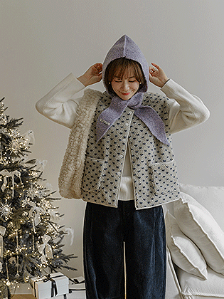 Mongle Dot Fleece Vest