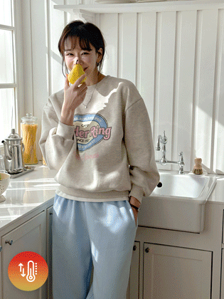 Crack Printing Fleece Man to Man