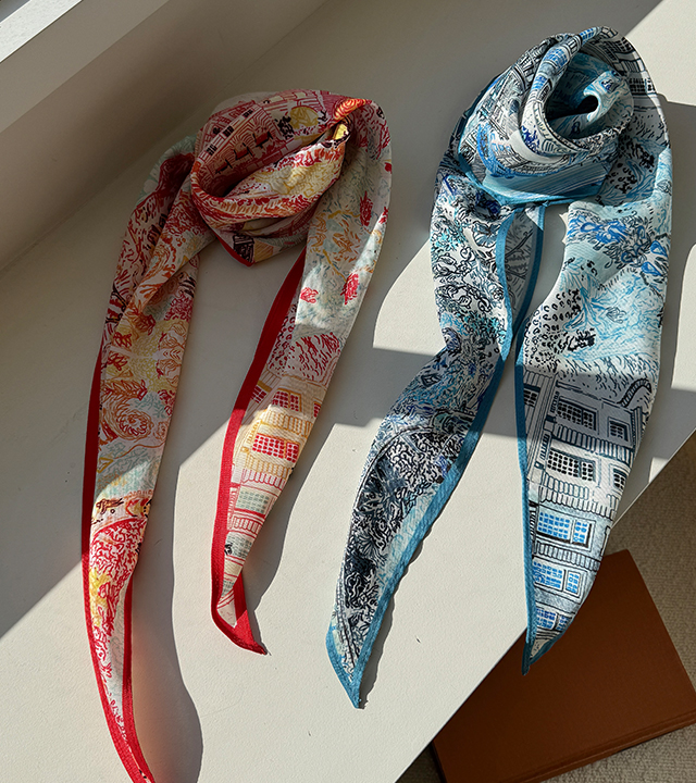 Garden Tree Diamond Scarf