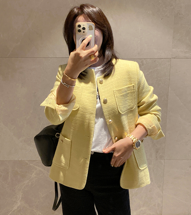 [MADE] Blanche tweed jacket