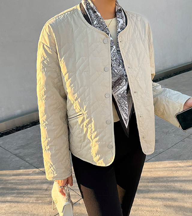 Quilted Matte Leather Jumper
