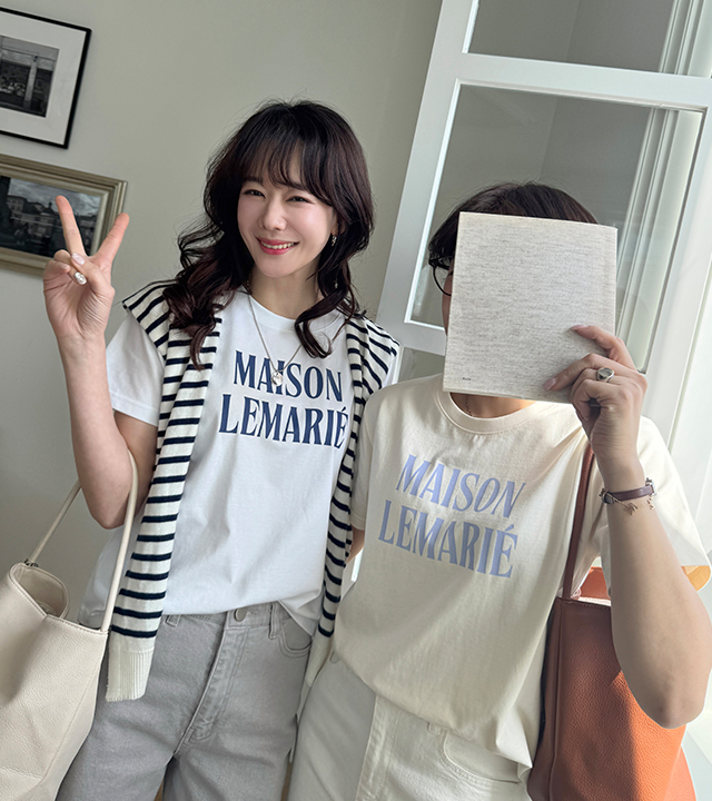Le Mare Lettering Short Sleeve T-Shirt