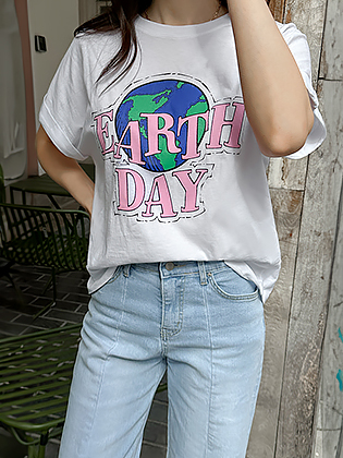 Earth Day Roll-Up Short Sleeve T-Shirt