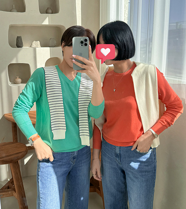 Spring round knit