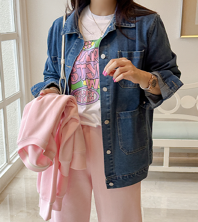 Popo Half Denim Jacket