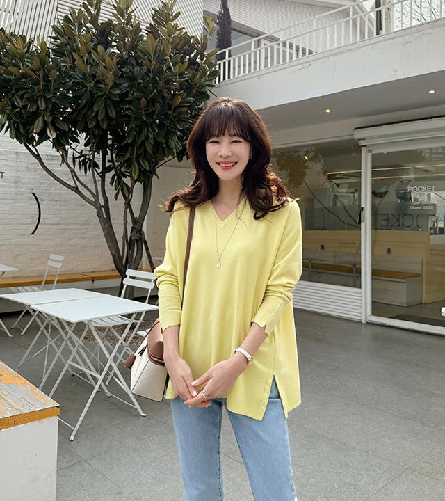Celon Cashmere V-Neck Knit