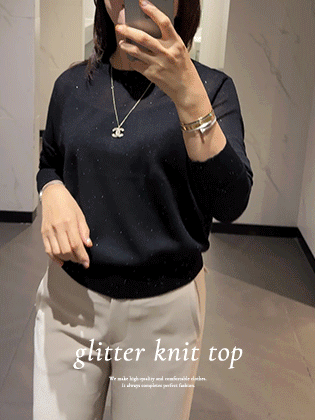 Pearl Spangle Round Knit