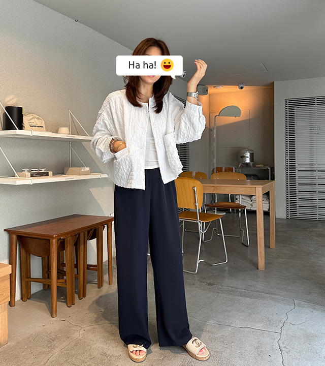 One-piece wide pants