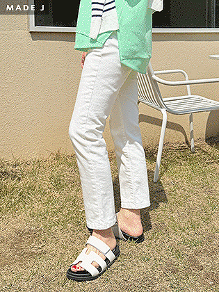 [MADE] Signature denim one-piece banding pants