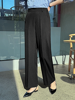 Lowell Pintuck Semi-Wide Slacks