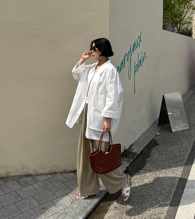 Elin sleeve roll-up jacket