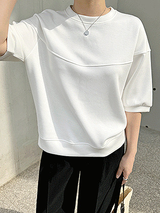 Soft 5-part man-to-man tee