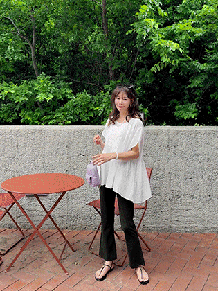 French ruffle blouse