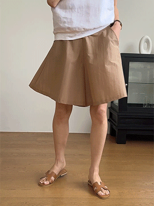 Enk wide skirt pants