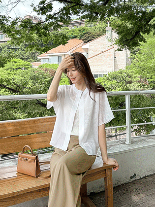 linen cape cardigan