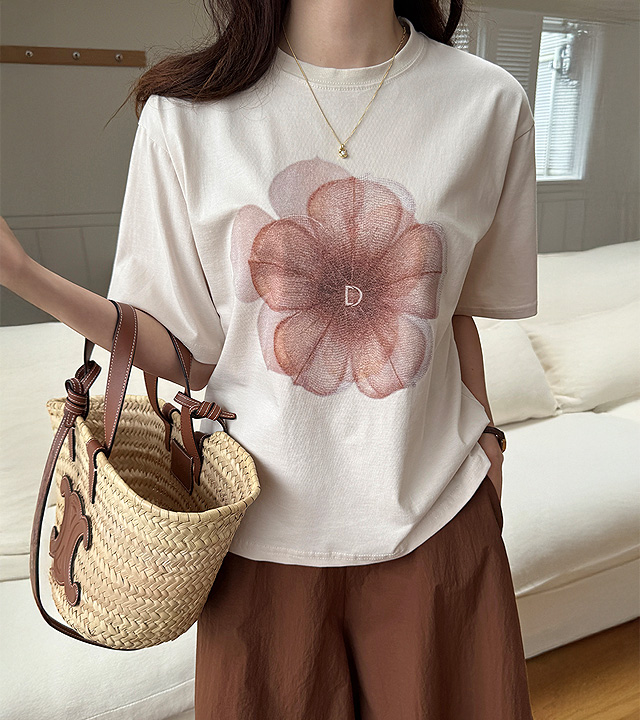 Flower Soft Short Sleeve Tee