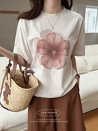Flower Soft Short Sleeve Tee