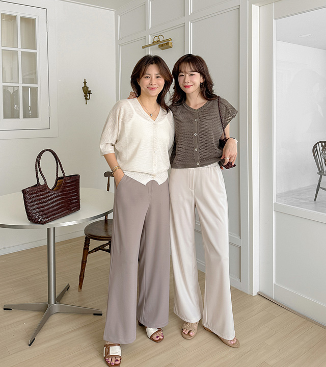 Summer Mochi Semi-Wide Pants