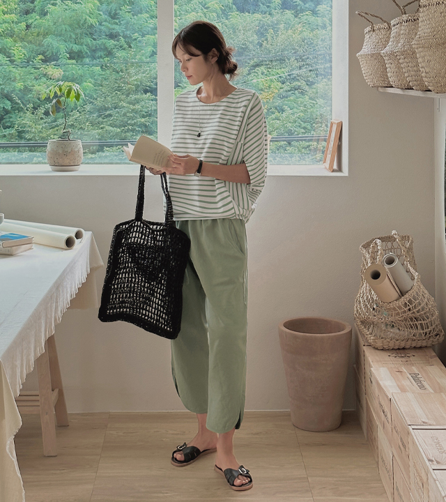 Bio Linen Slit Pants
