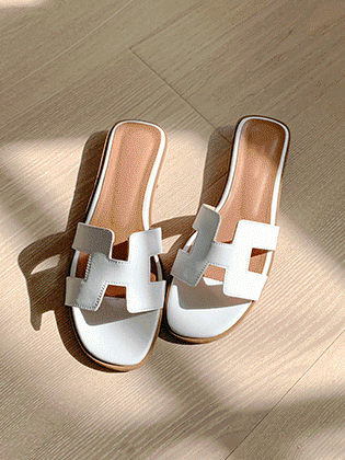 Oran H mule slippers