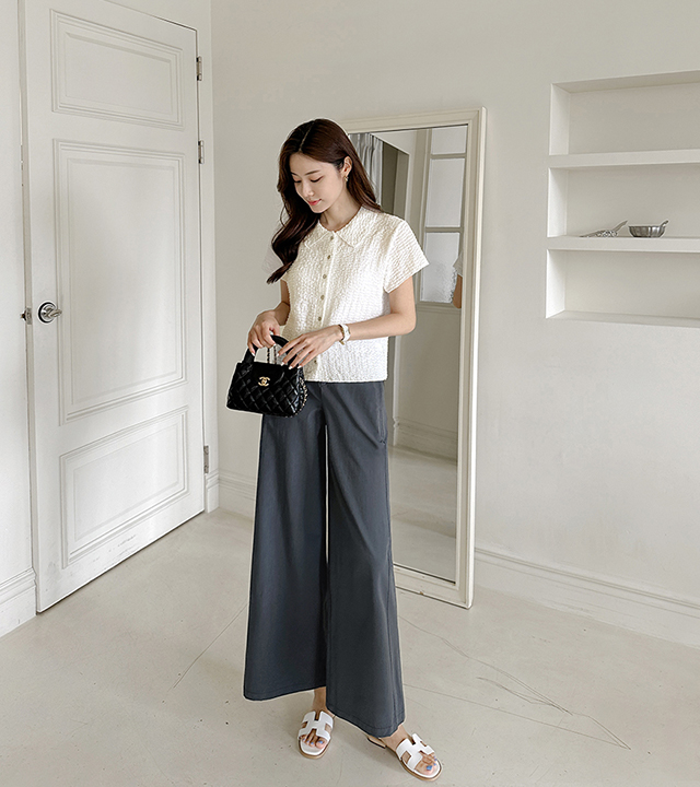 embossed mother-of-pearl shirt blouse
