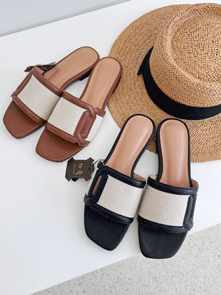 Karen leather slippers