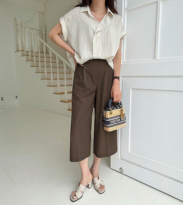 Airy Cool 8-part Wide Pants