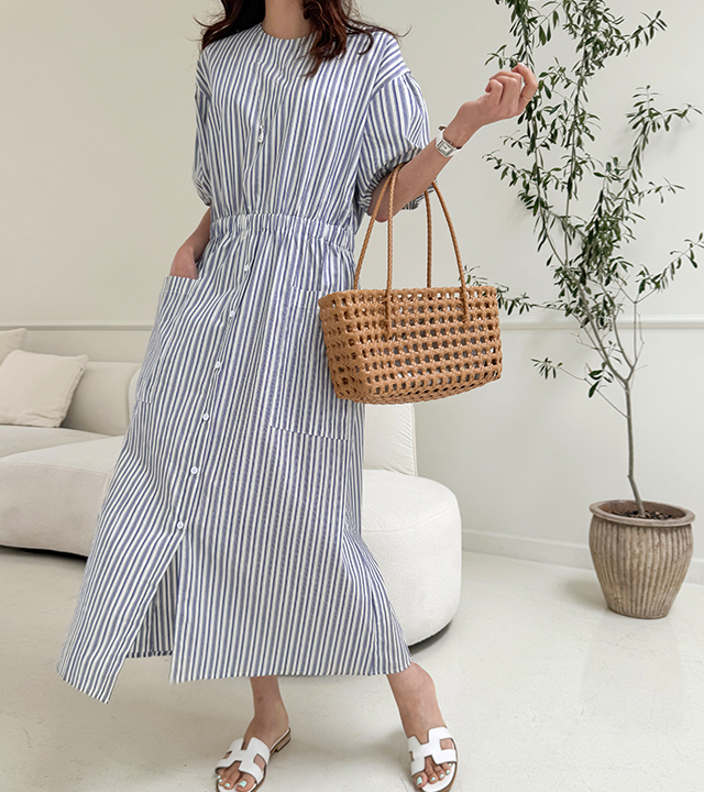 Lauren striped one piece