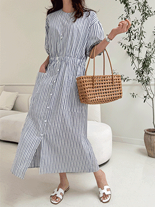 Lauren striped one piece