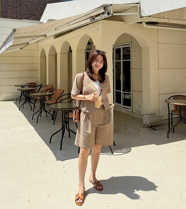 [MADE] Mua Tencel V-neck Jacket