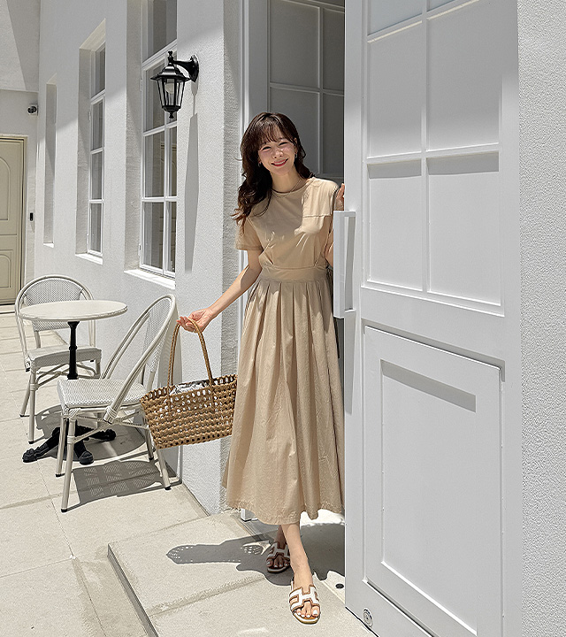 Rose rustling belt one piece