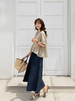 Around flare fit denim