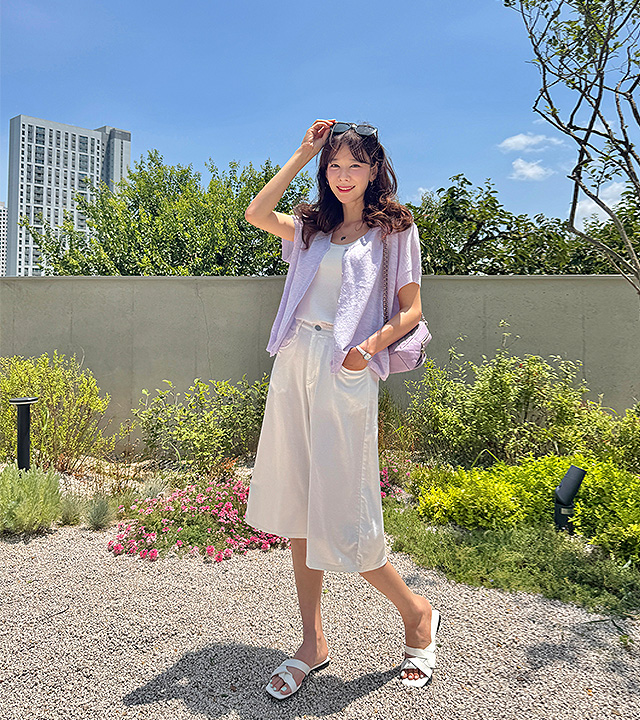 DEAL LEER FITS LINEN CARDIGAN