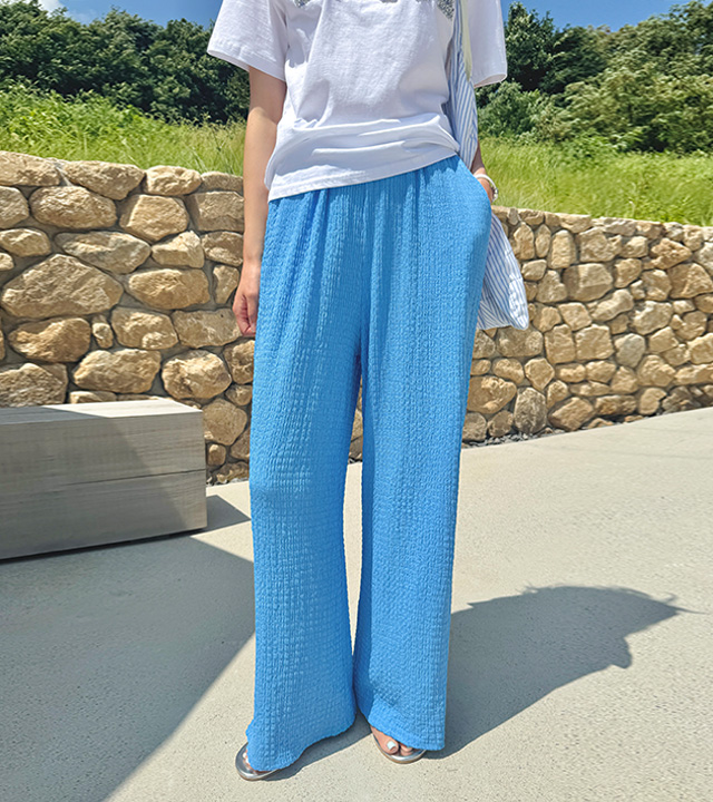 Holiday Wrinkle Wide Pants