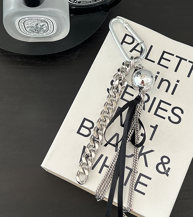 Ribbon Mix Chain Keyring