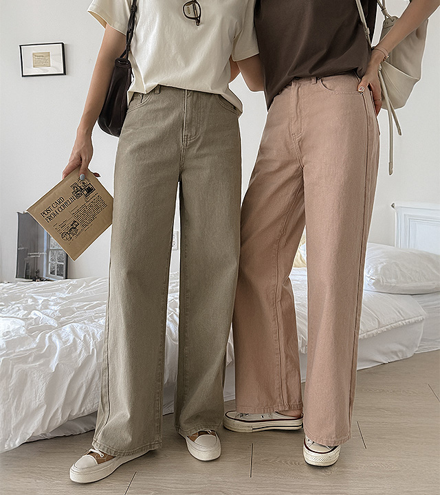 Maple wide cotton pants 