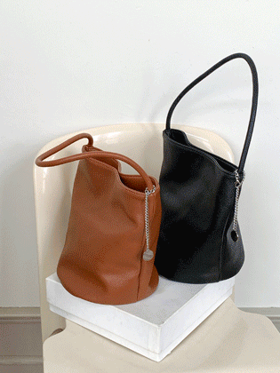 Coin Leather Bucket Bag 