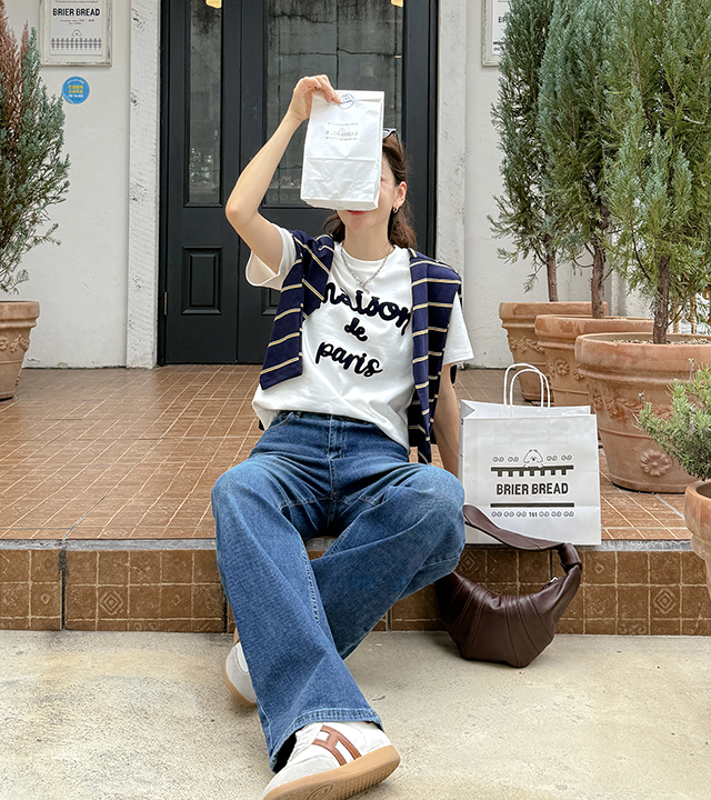 Maison Flocking Short Sleeve T-Shirt