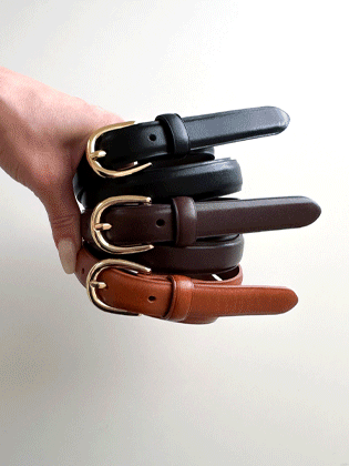 Classic leather belt