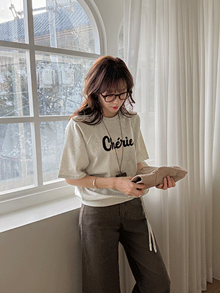 Sherry 7-part man-to-man tee