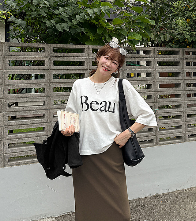 Bow Lettering 7-part Tee 